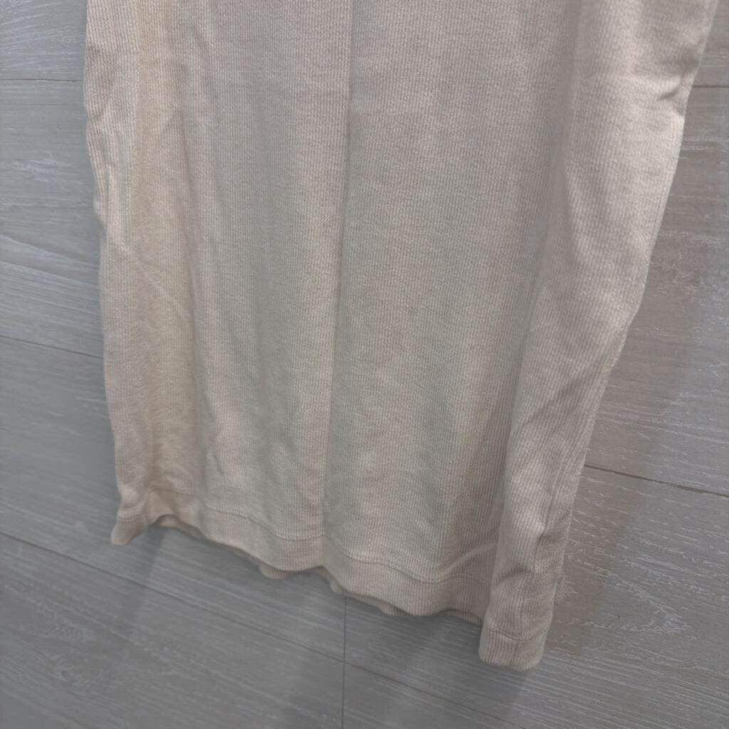 Cream Mock Neck Tank Top Small