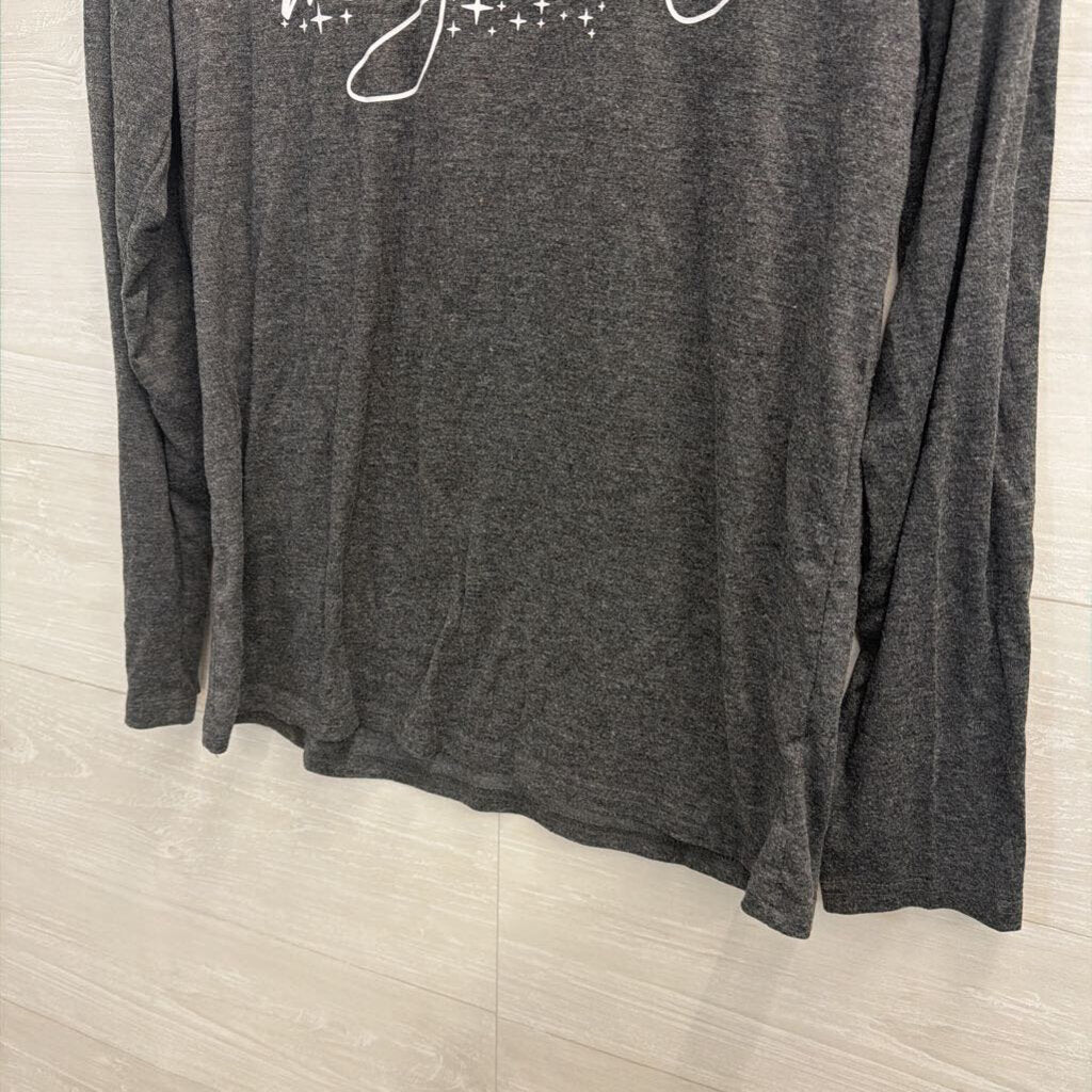 Magical Long Sleeve Charcoal Tee Small
