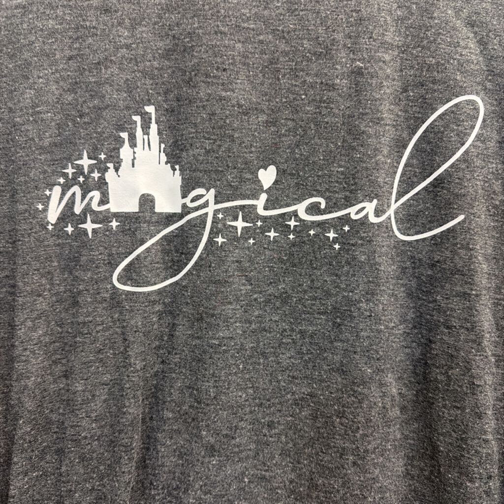 Magical Long Sleeve Charcoal Tee Small