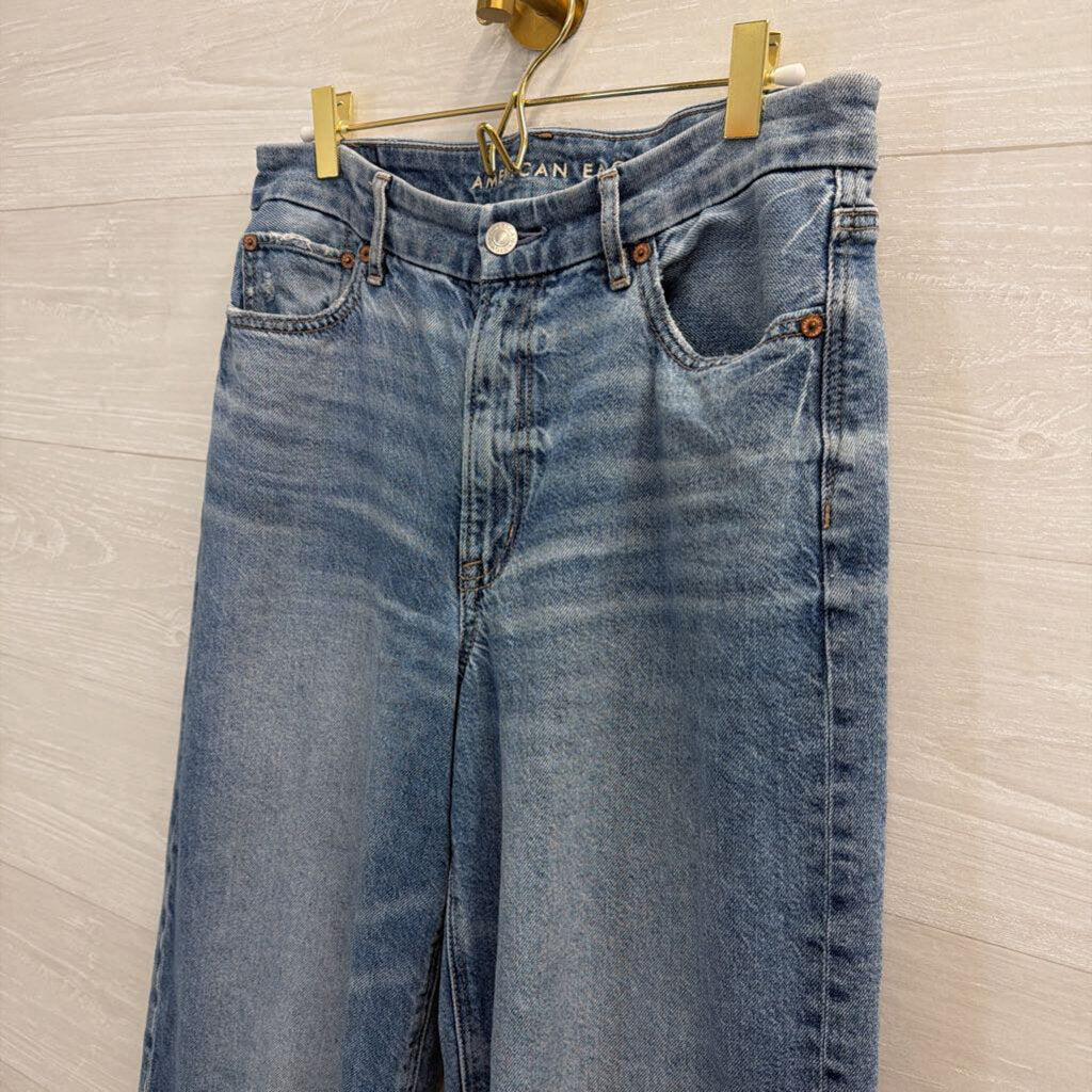 American Eagle Curvy High Rise Baggy Straight 8