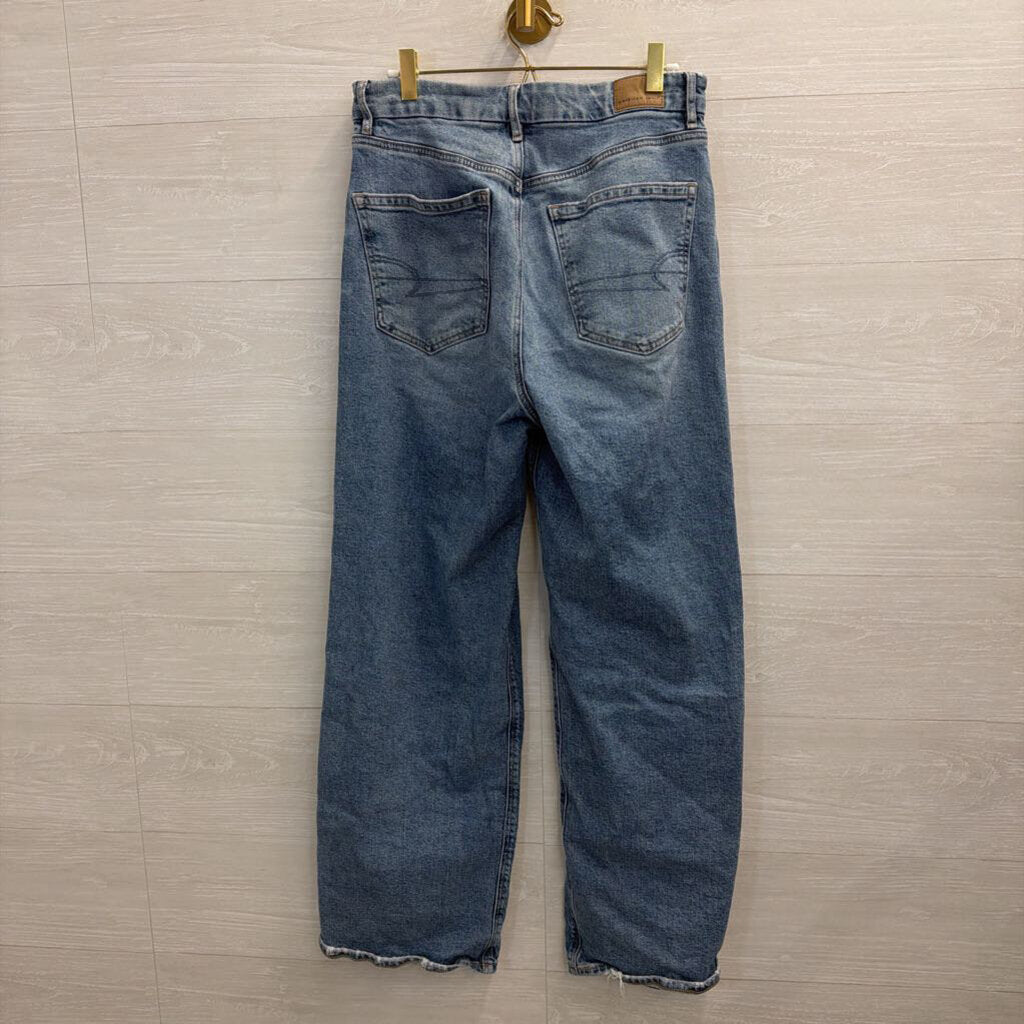American Eagle Curvy High Rise Baggy Straight 8