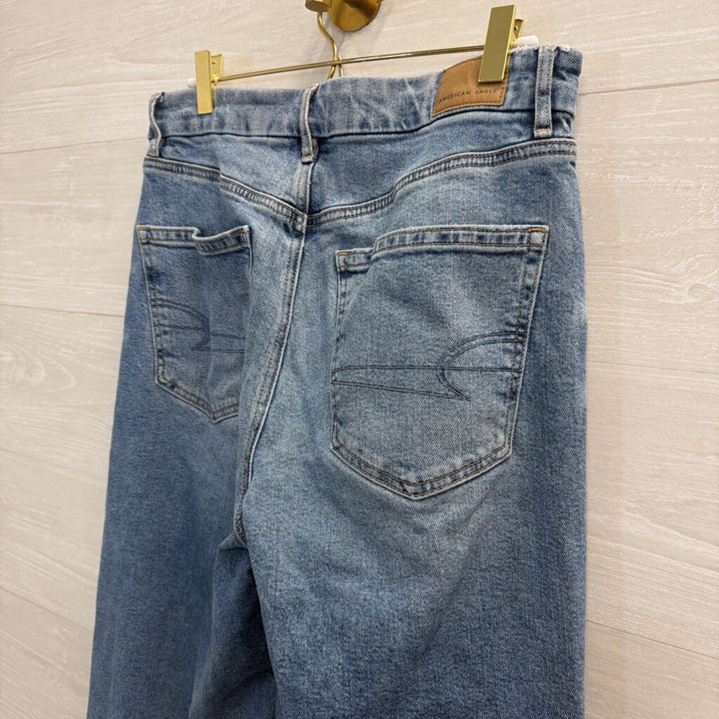 American Eagle Curvy High Rise Baggy Straight 8