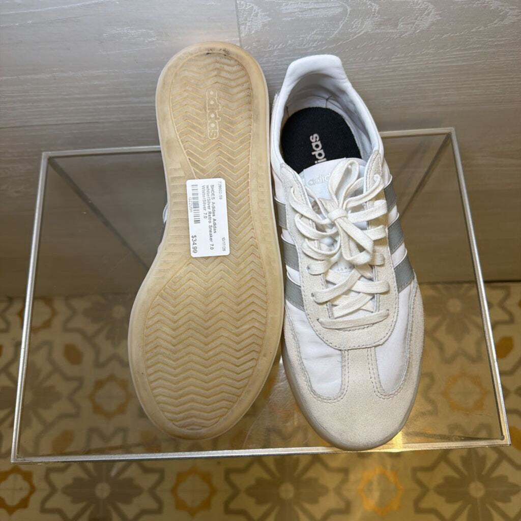 Adidas white/Silver Retro Sneaker 7.0