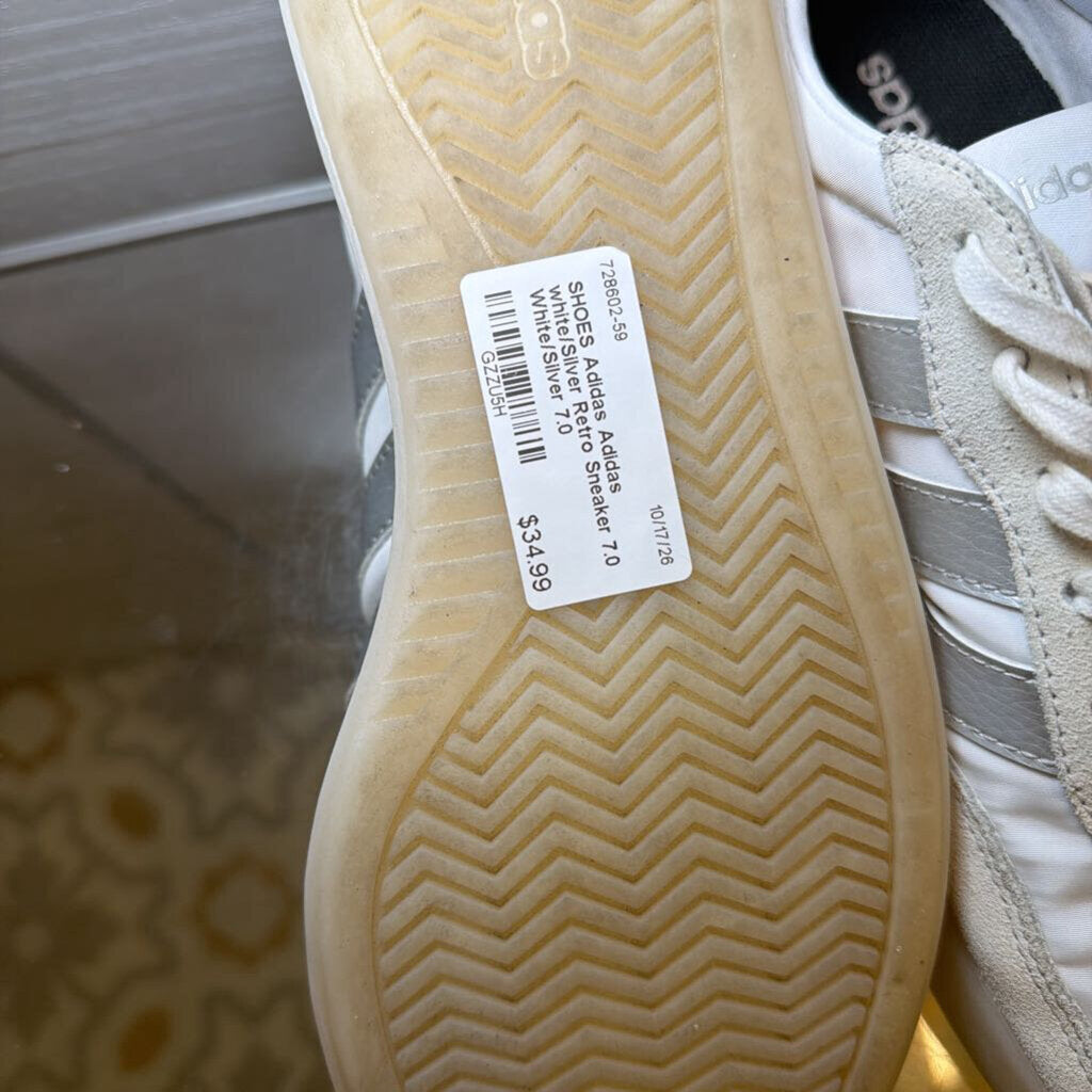 Adidas white/Silver Retro Sneaker 7.0