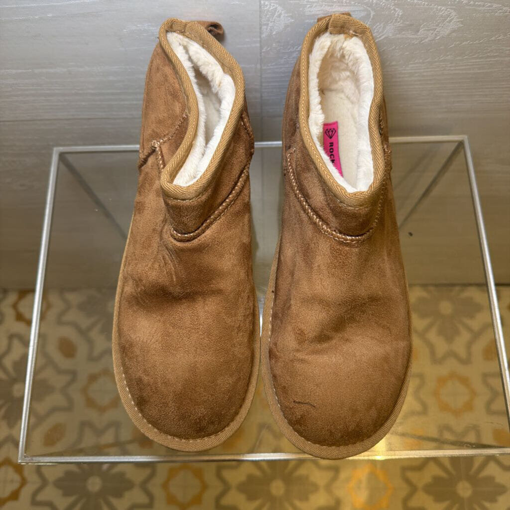 Chestnut Platform Mini Boots 7.5