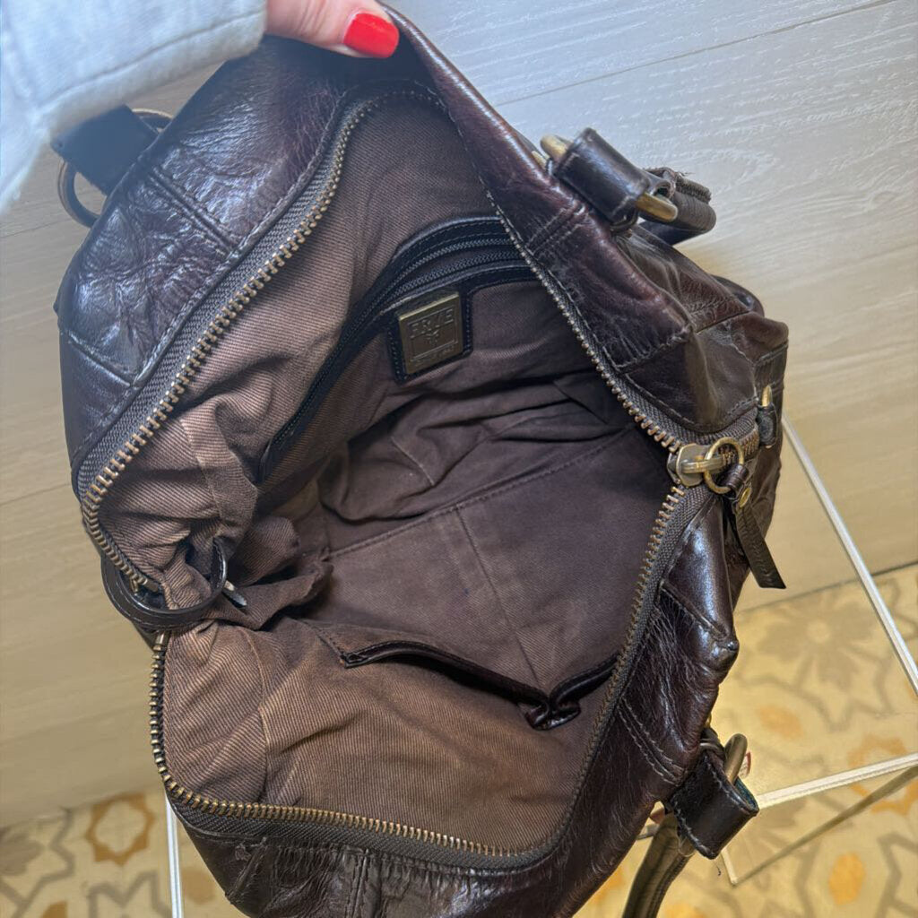 Frye Espresso Leather Satchel