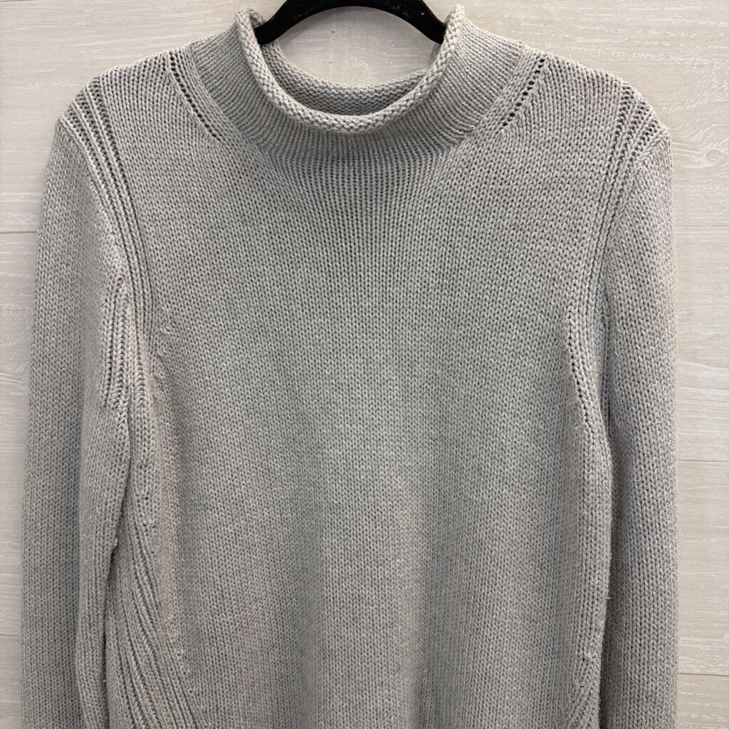 J. Crew 100% Cotton Grey Rollneck Sweater Large
