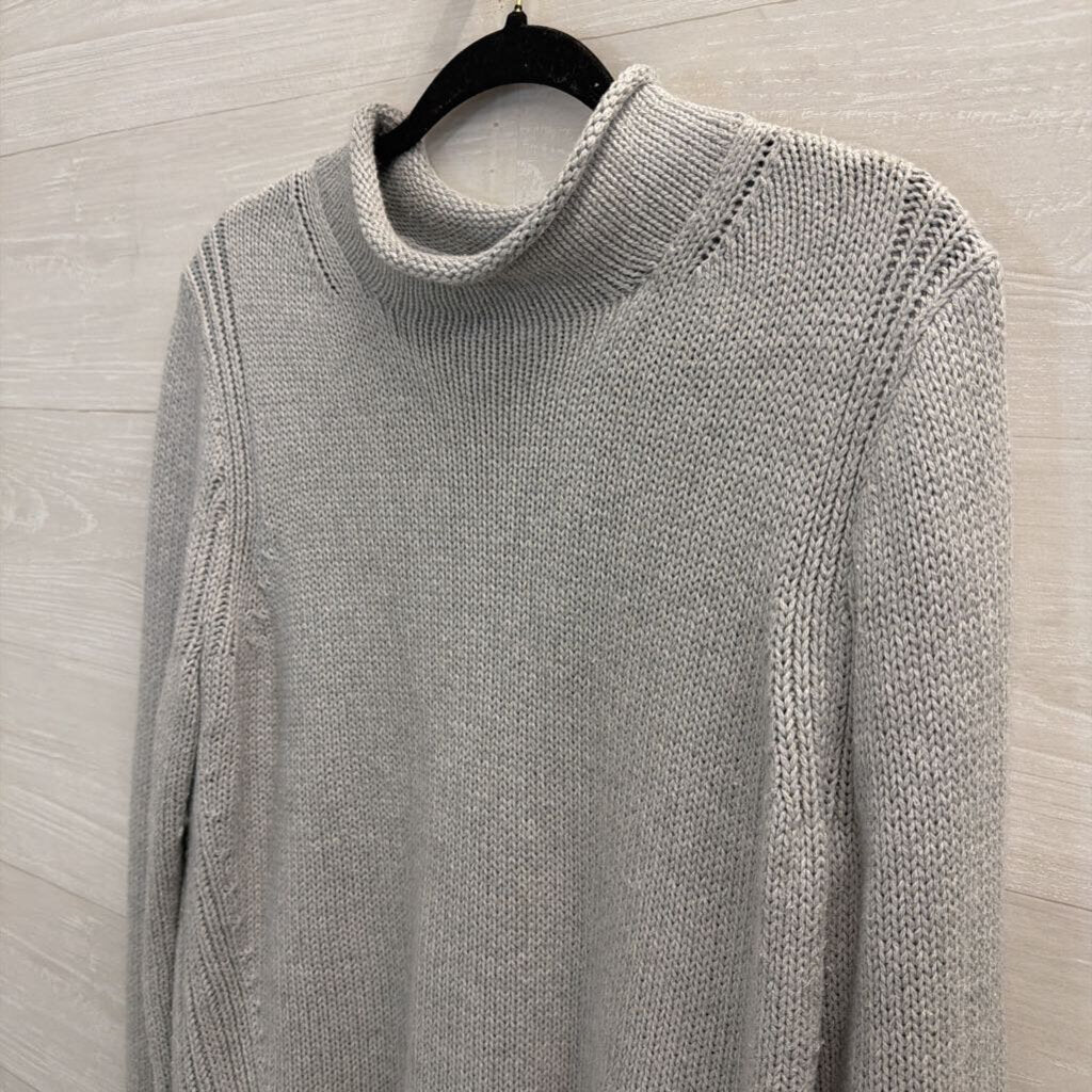 J. Crew 100% Cotton Grey Rollneck Sweater Large