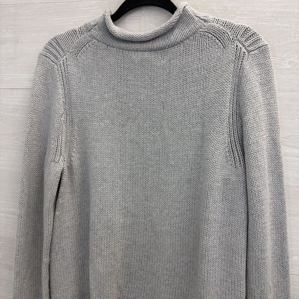 J. Crew 100% Cotton Grey Rollneck Sweater Large