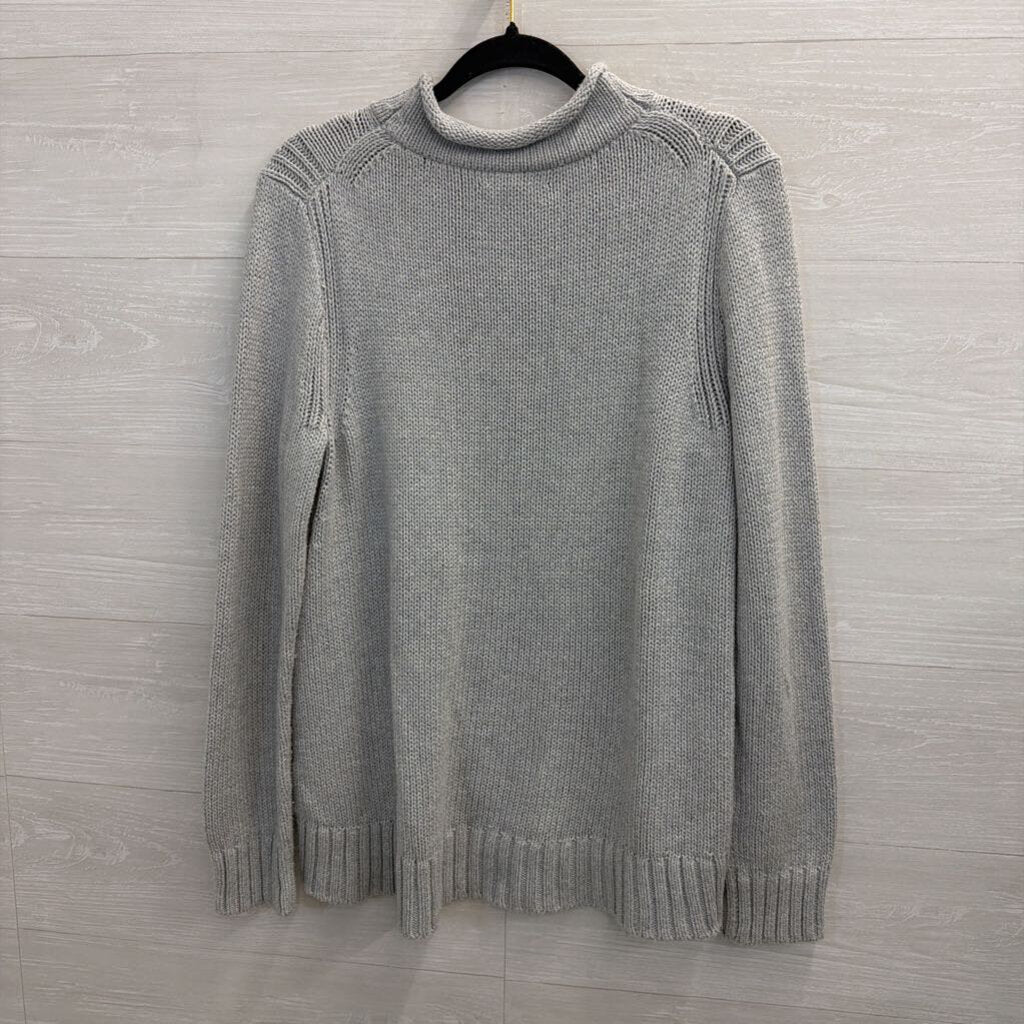 J. Crew 100% Cotton Grey Rollneck Sweater Large
