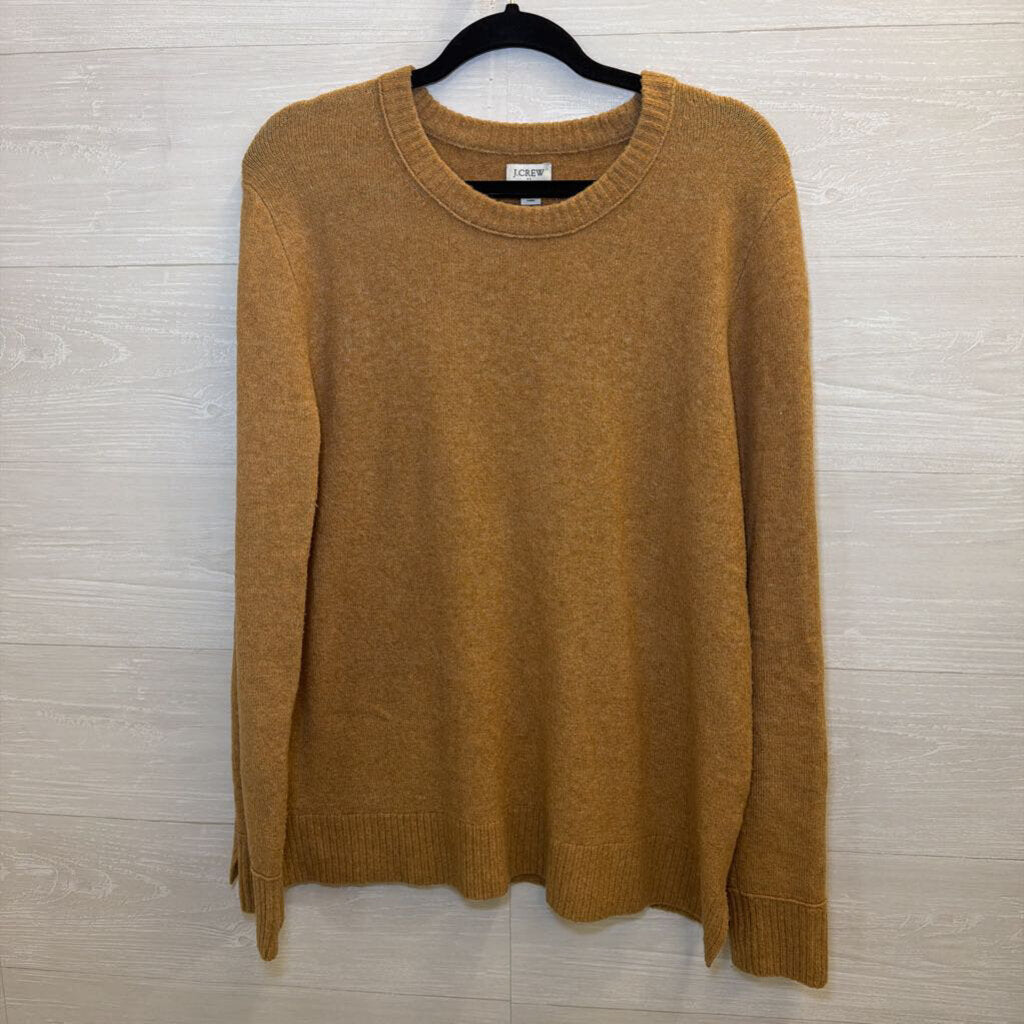 J. Crew Camel Scoop Neck Sweater Large