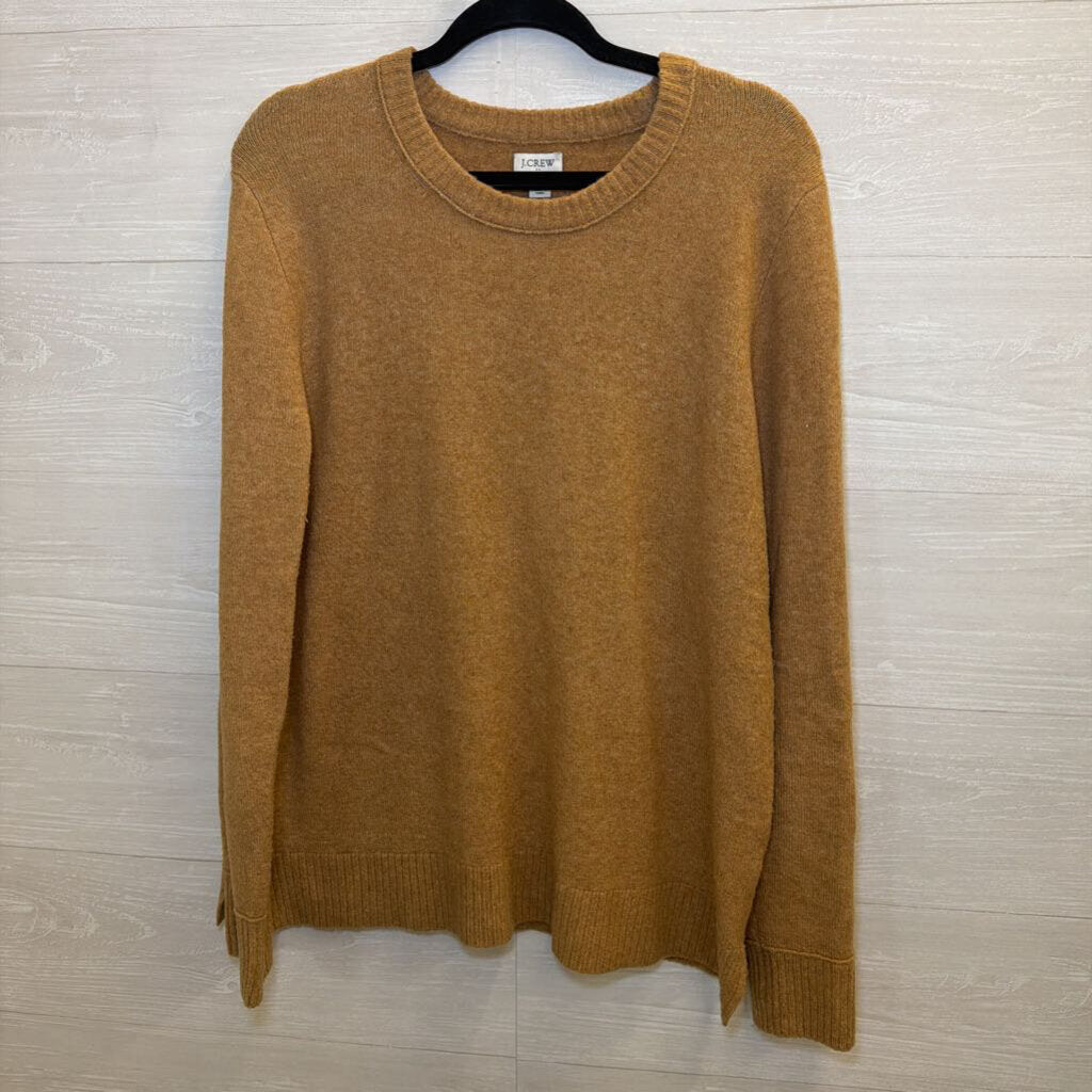 J. Crew Camel Scoop Neck Sweater Large