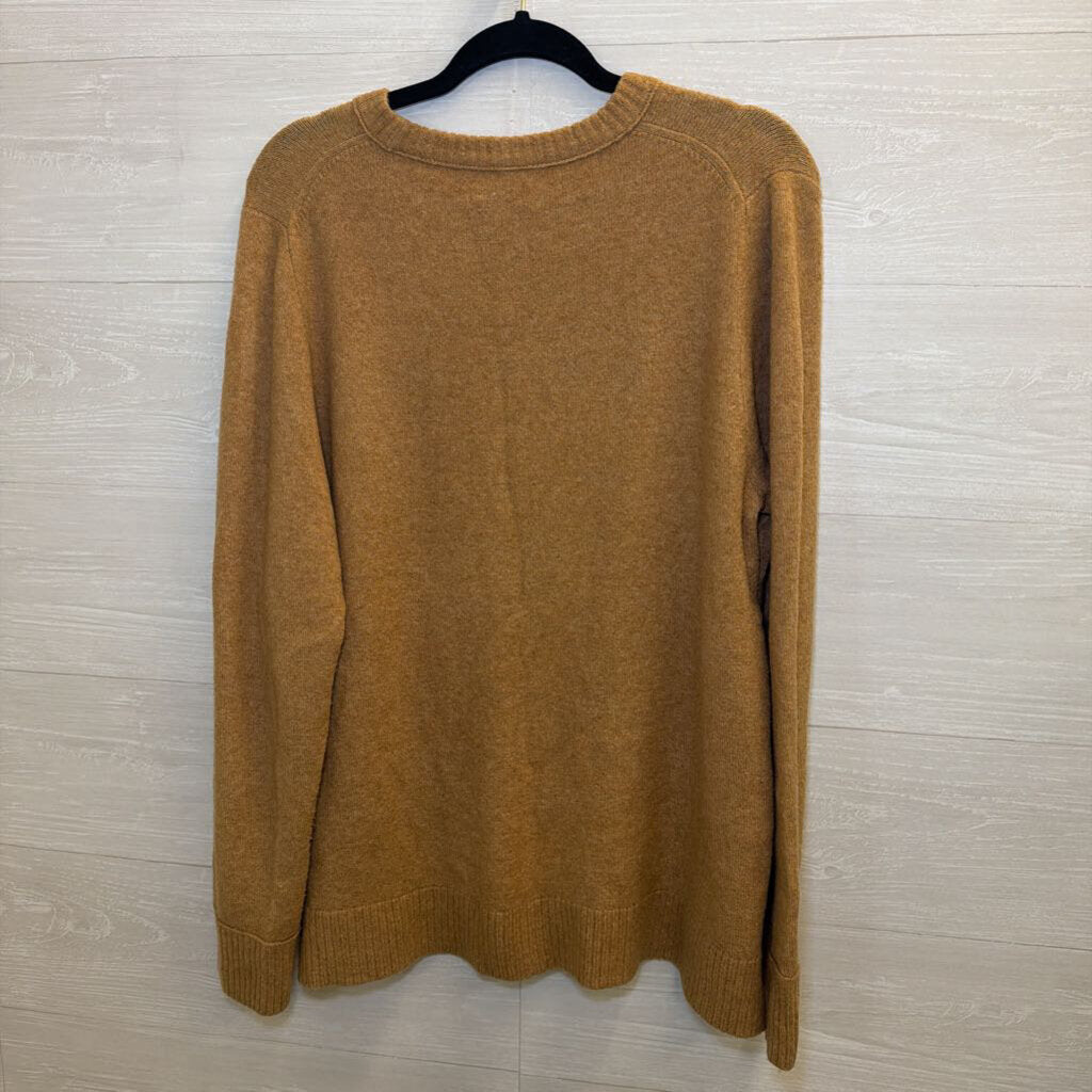 J. Crew Camel Scoop Neck Sweater Large