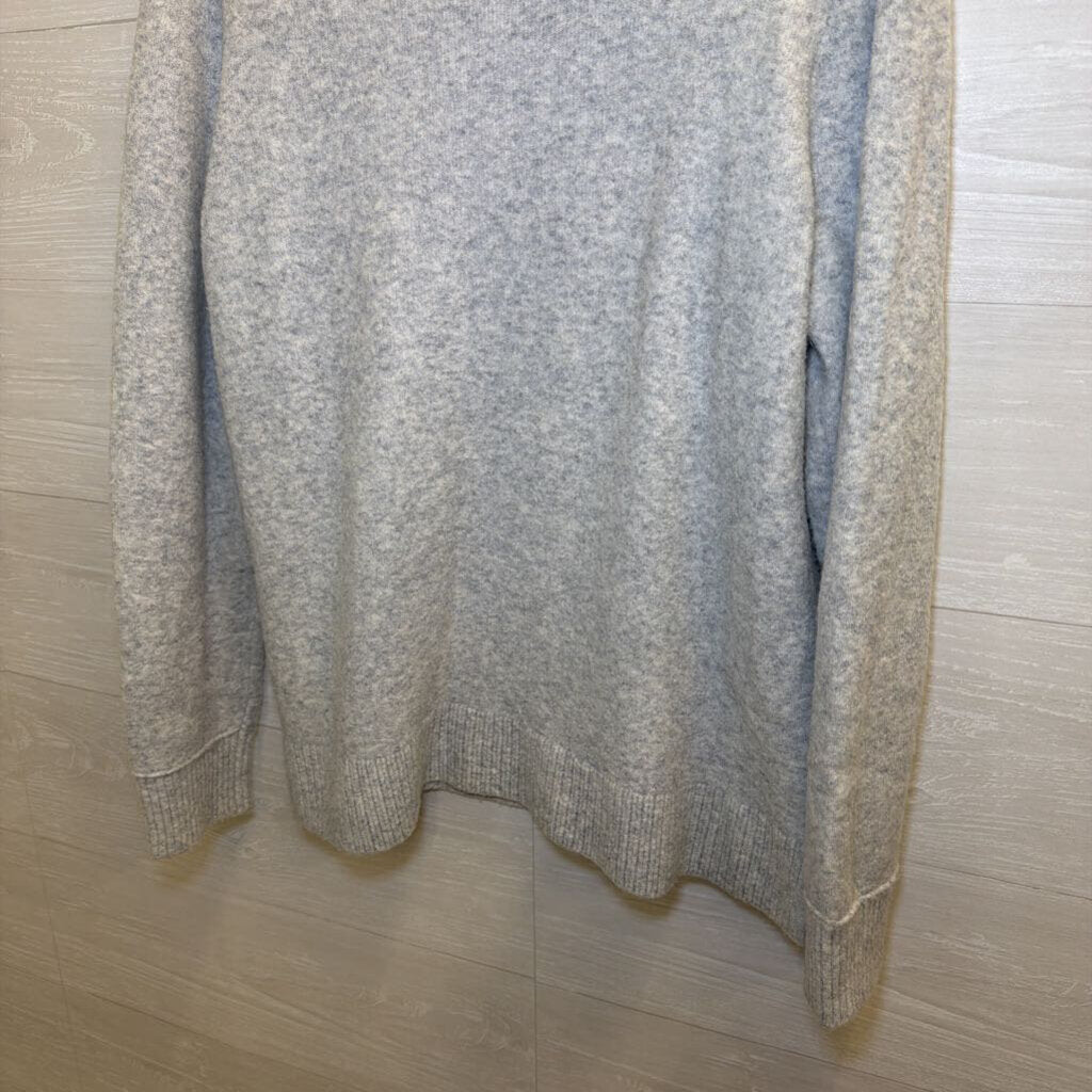J. Crew Grey Scoop Neck Sweater Large