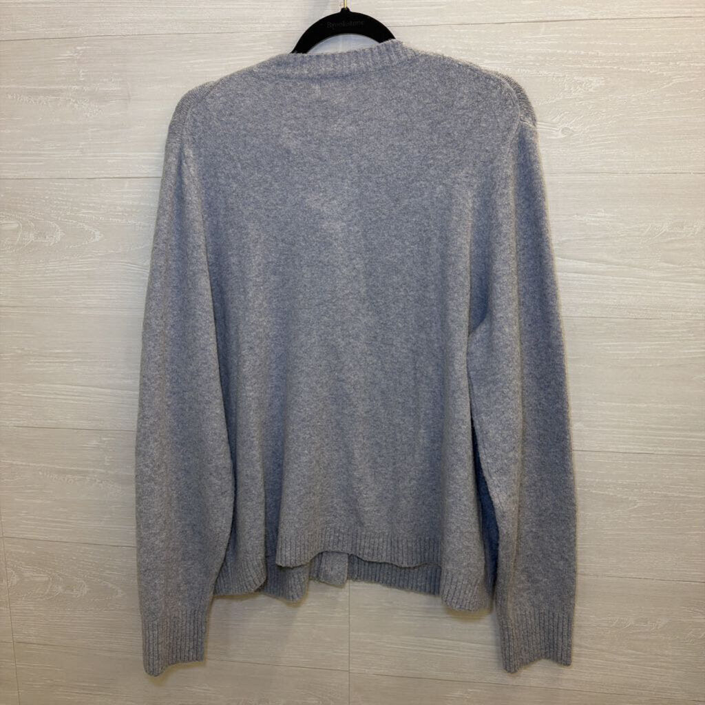 J. Crew Grey Cardigan Sweater Extra Large