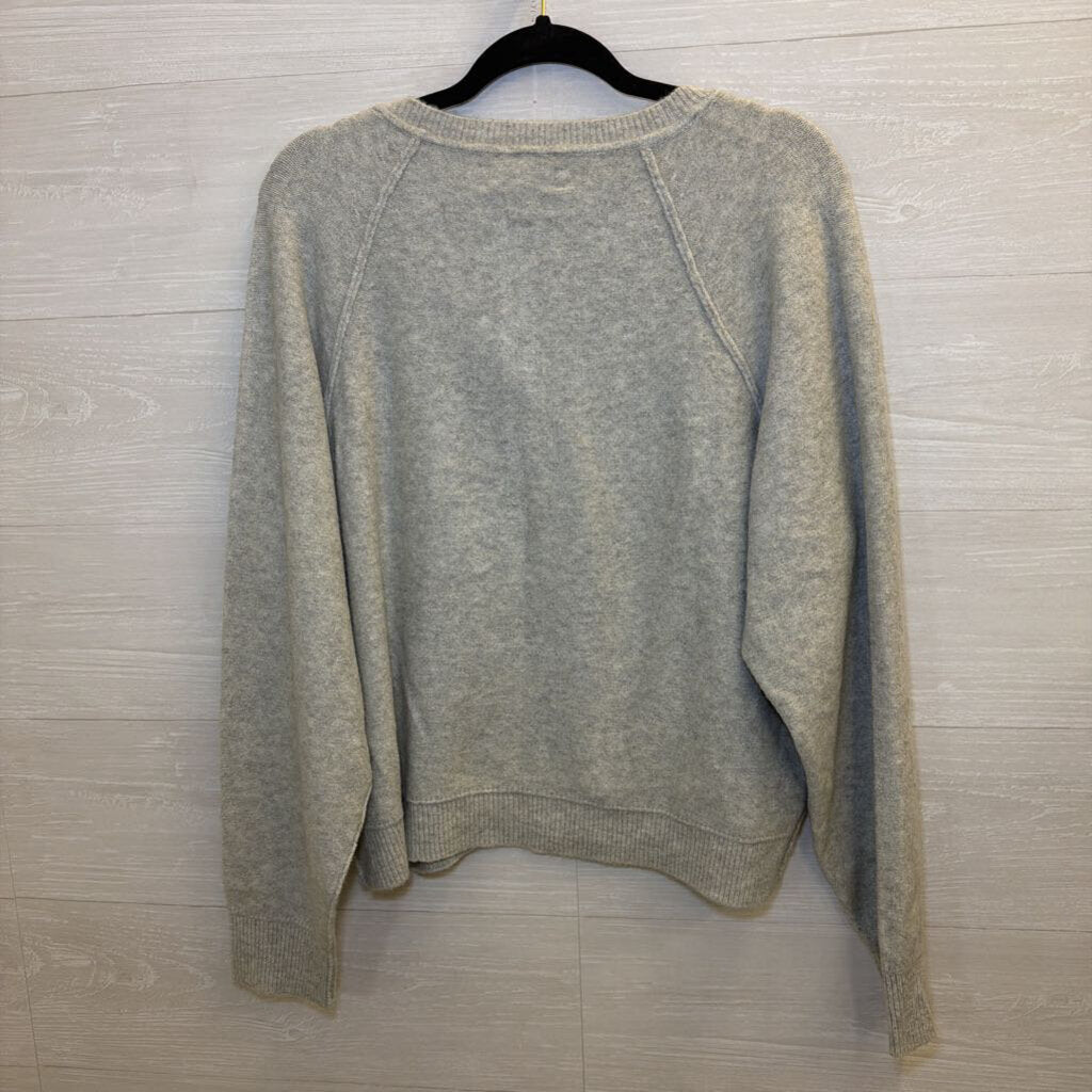 Lucky Brand Grey Button Henley Large