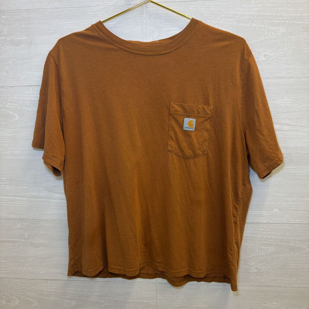 Carhartt Short Sleeve Boxy Brown Tee Large