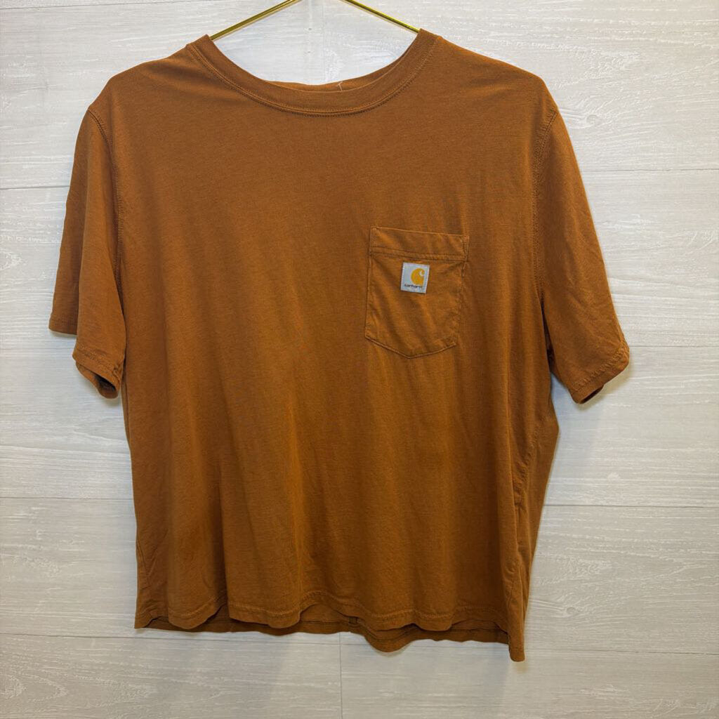 Carhartt Short Sleeve Boxy Brown Tee Large