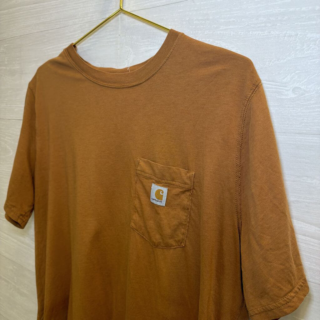 Carhartt Short Sleeve Boxy Brown Tee Large