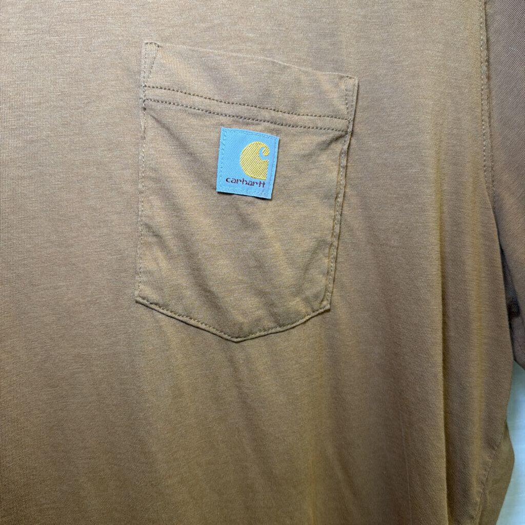 Carhartt Short Sleeve Boxy Brown Tee Large