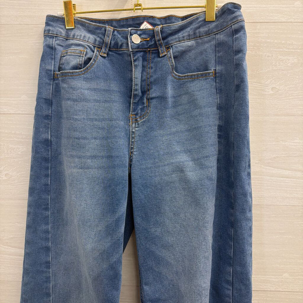 Stretch Wide Leg Jeans 10