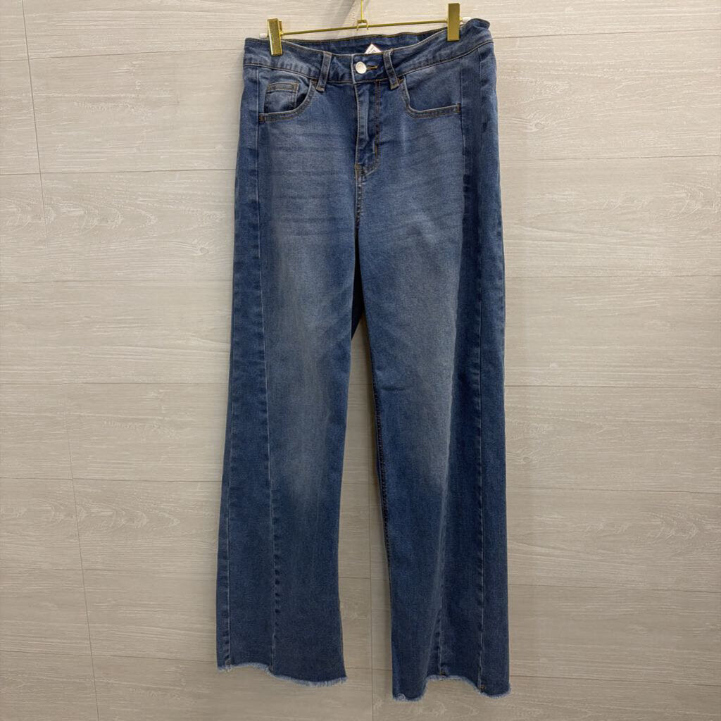 Stretch Wide Leg Jeans 10