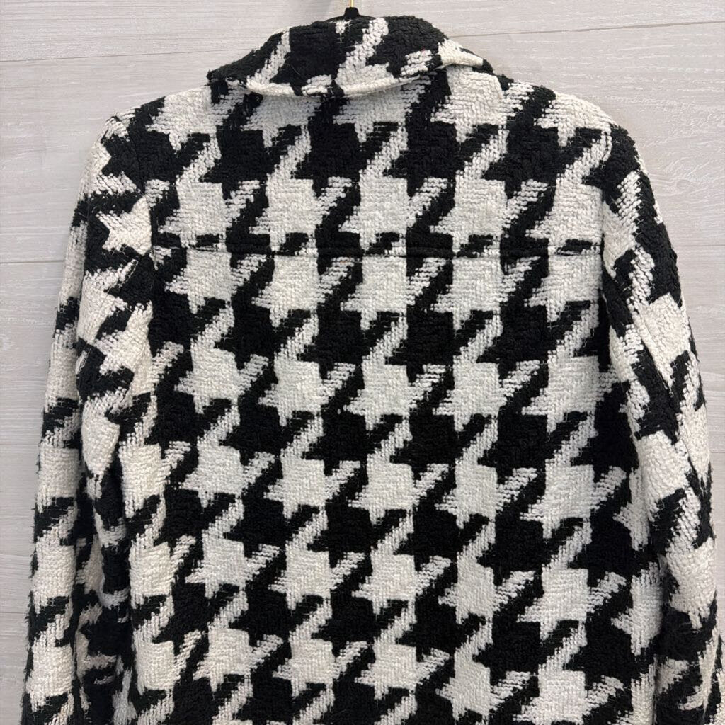 Black/White Houndstooth Jacket Small