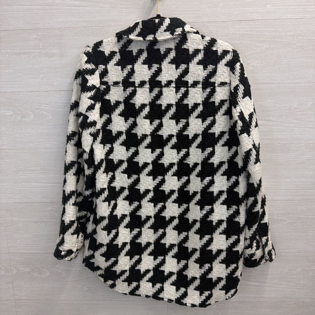 Black/White Houndstooth Jacket Small