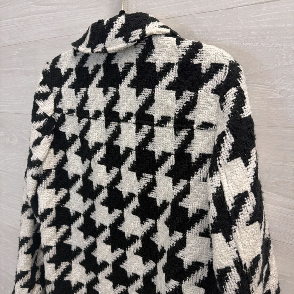 Black/White Houndstooth Jacket Small