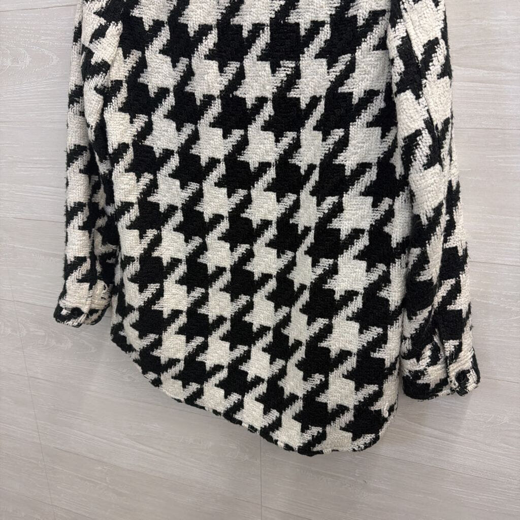 Black/White Houndstooth Jacket Small