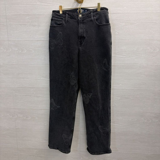 Hollister Black Jeans with Butterflies 10