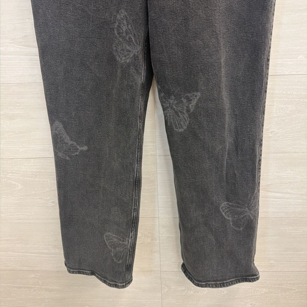 Hollister Black Jeans with Butterflies 10