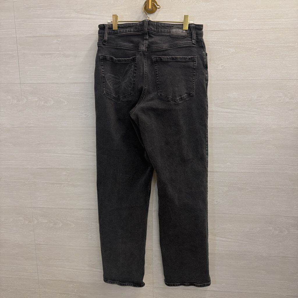 Hollister Black Jeans with Butterflies 10