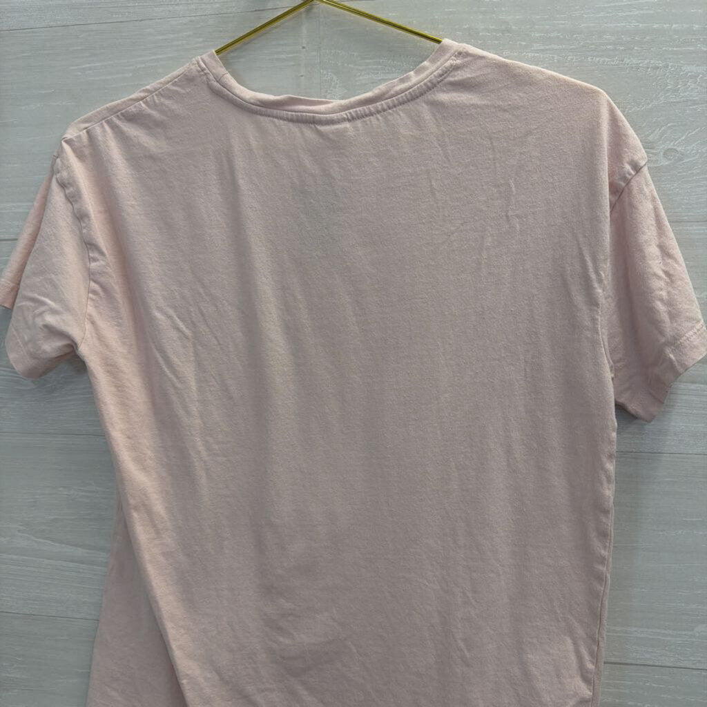 "Cherries" Graphic Pink Tee Small
