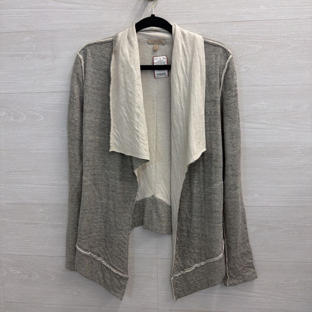 Bordeaux Grey Waterfall Jacket Extra Small