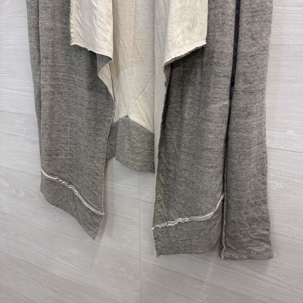 Bordeaux Grey Waterfall Jacket Extra Small