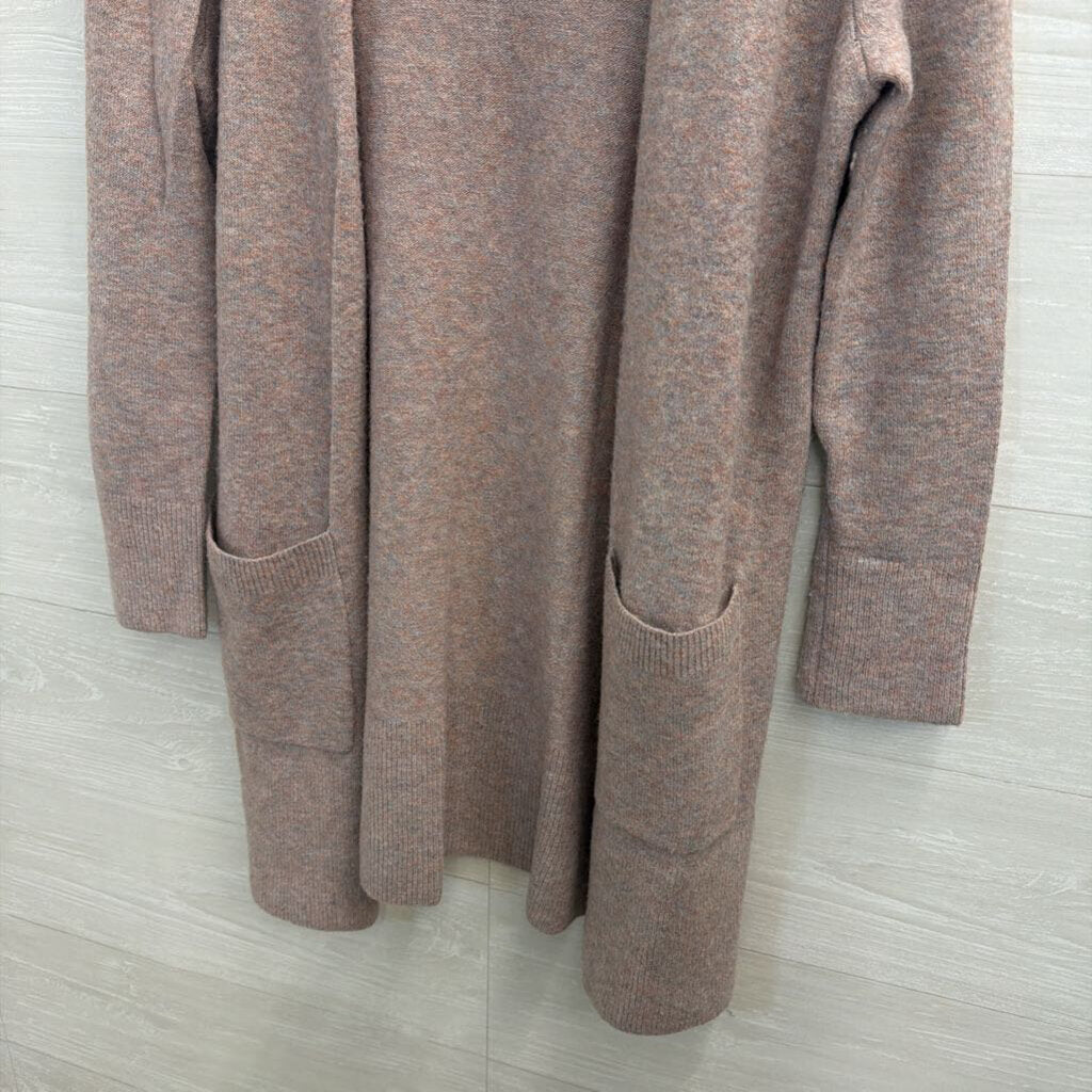 Madewell Long Cardigan Pinkish Extra Extra Small