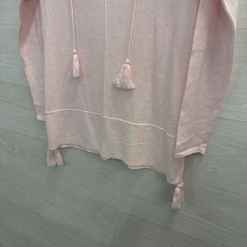 Lilly Pulitzer Pink Sweater Top with Tassels Extra Extra Small