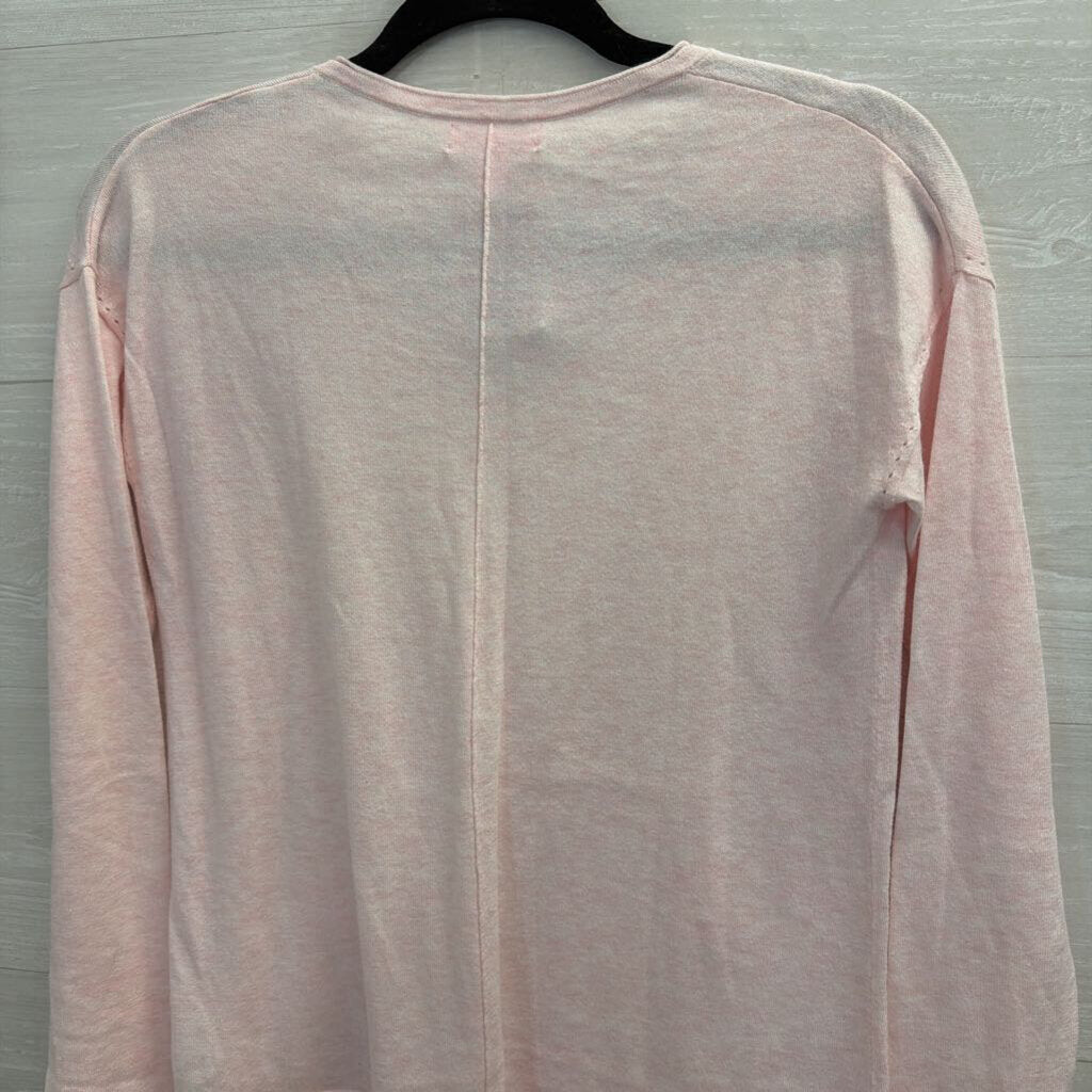 Lilly Pulitzer Pink Sweater Top with Tassels Extra Extra Small