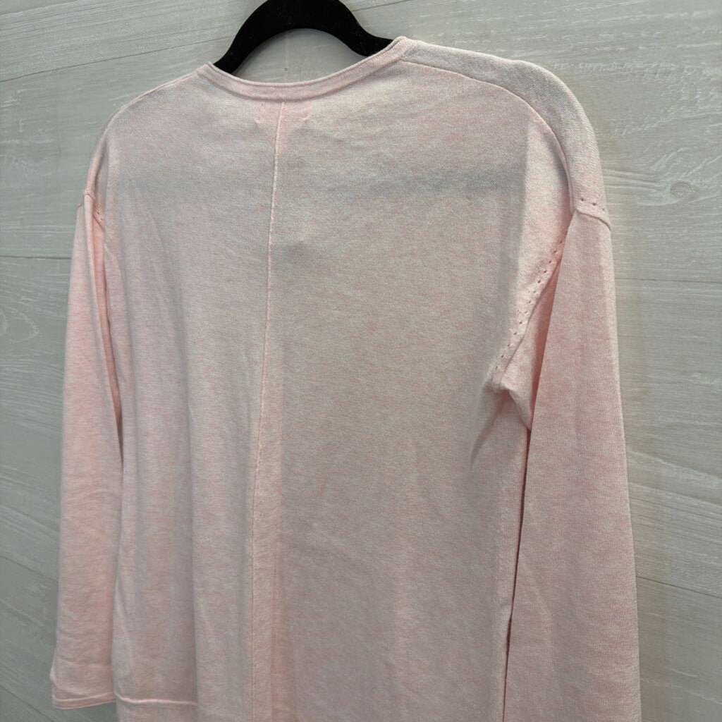 Lilly Pulitzer Pink Sweater Top with Tassels Extra Extra Small