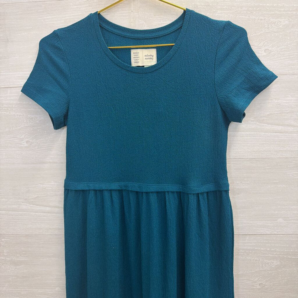 Anthropologie Tiered Short Sleeve Dress Extra Small