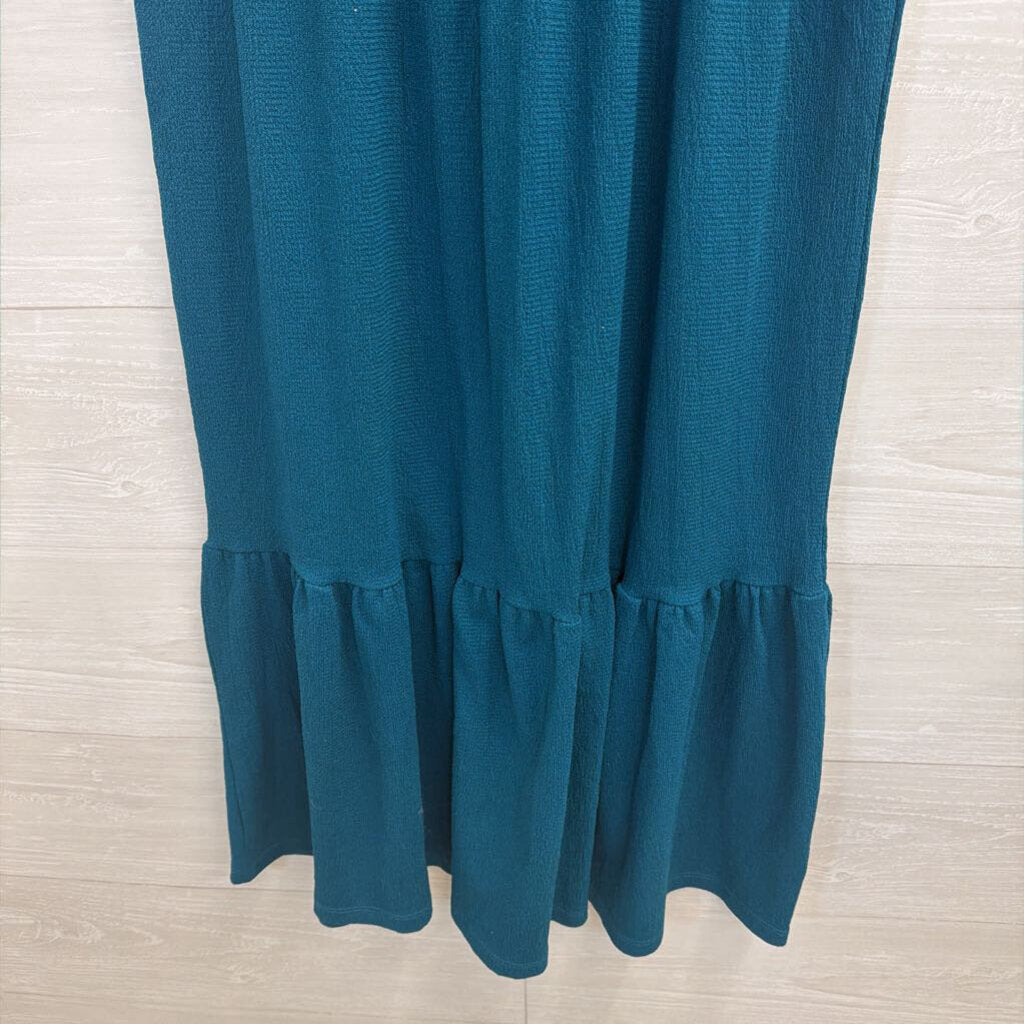 Anthropologie Tiered Short Sleeve Dress Extra Small