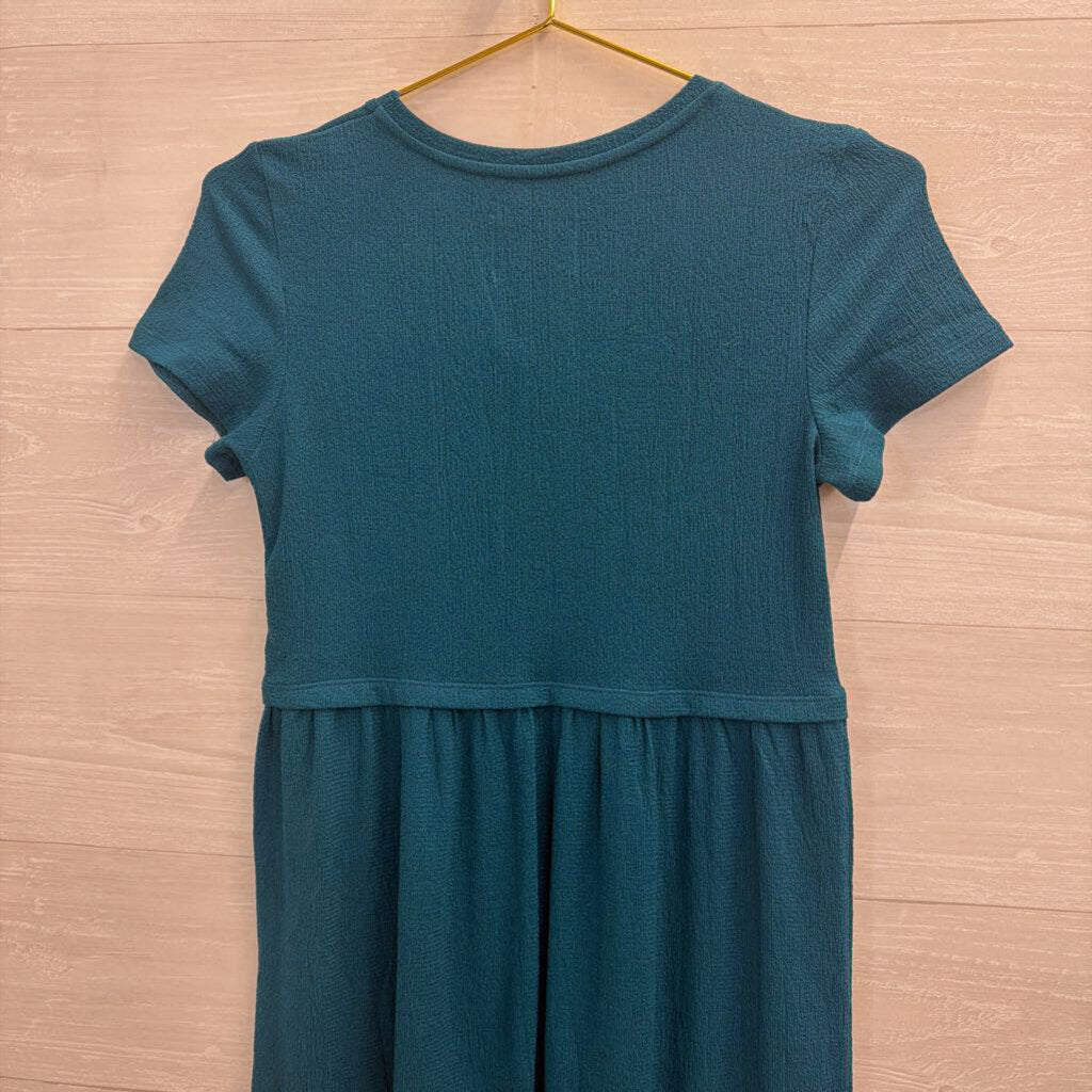 Anthropologie Tiered Short Sleeve Dress Extra Small