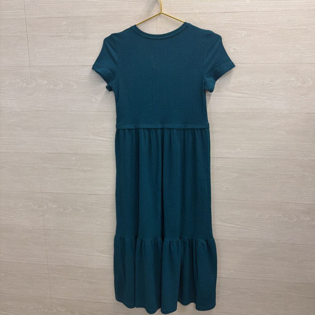 Anthropologie Tiered Short Sleeve Dress Extra Small