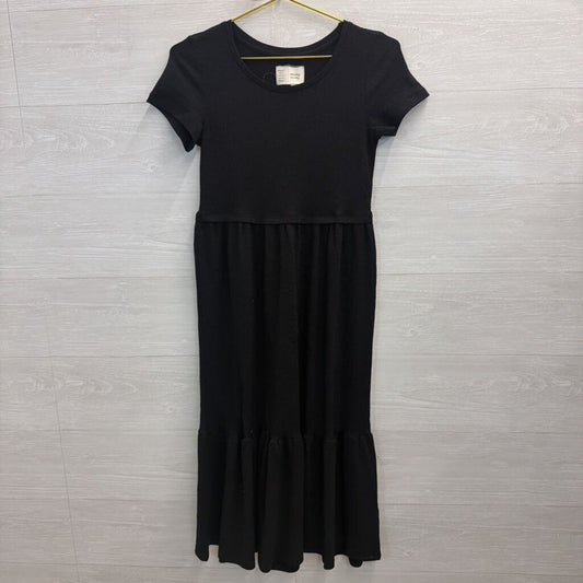 Anthropologie Tiered Short Sleeve Dress Extra Small
