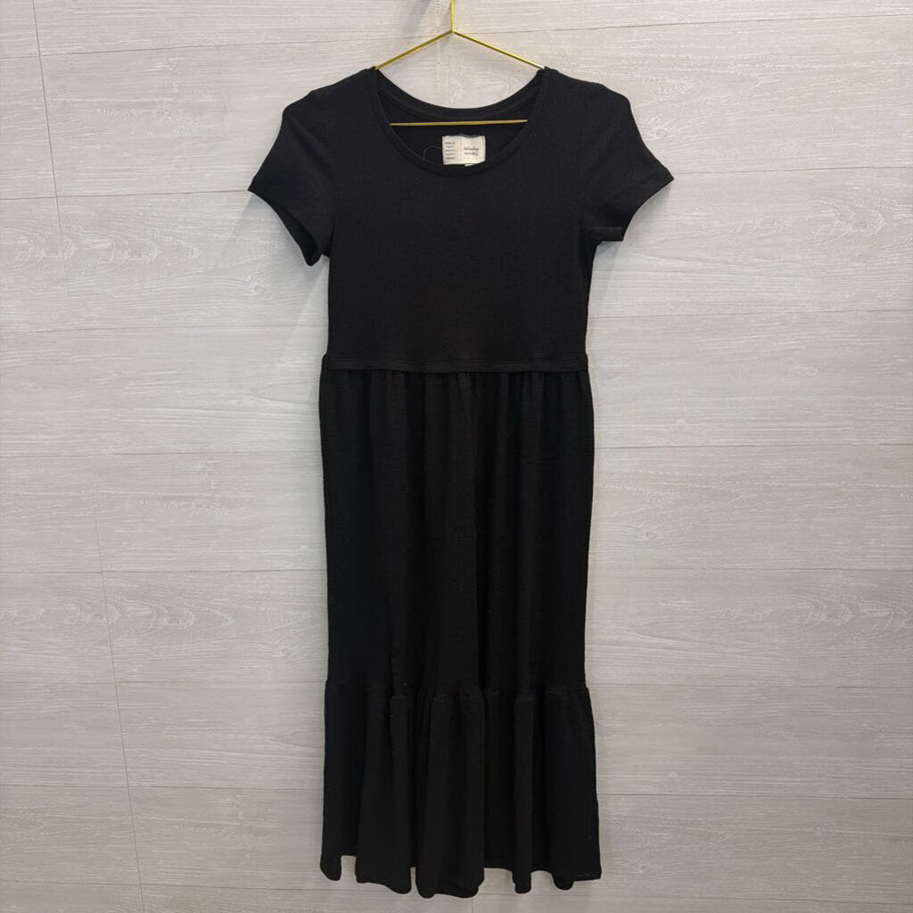 Anthropologie Tiered Short Sleeve Dress Extra Small