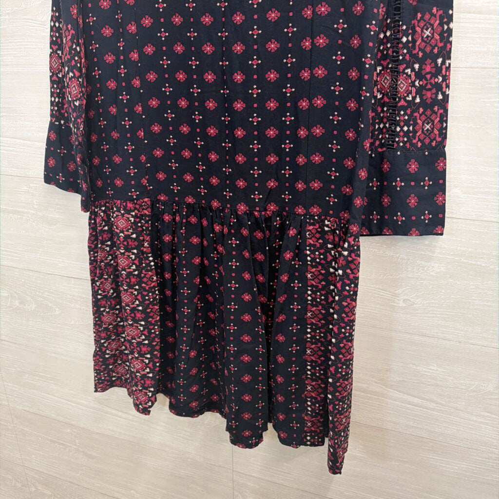 Vanessa Virginia Embroidered Peplum Blouse Small