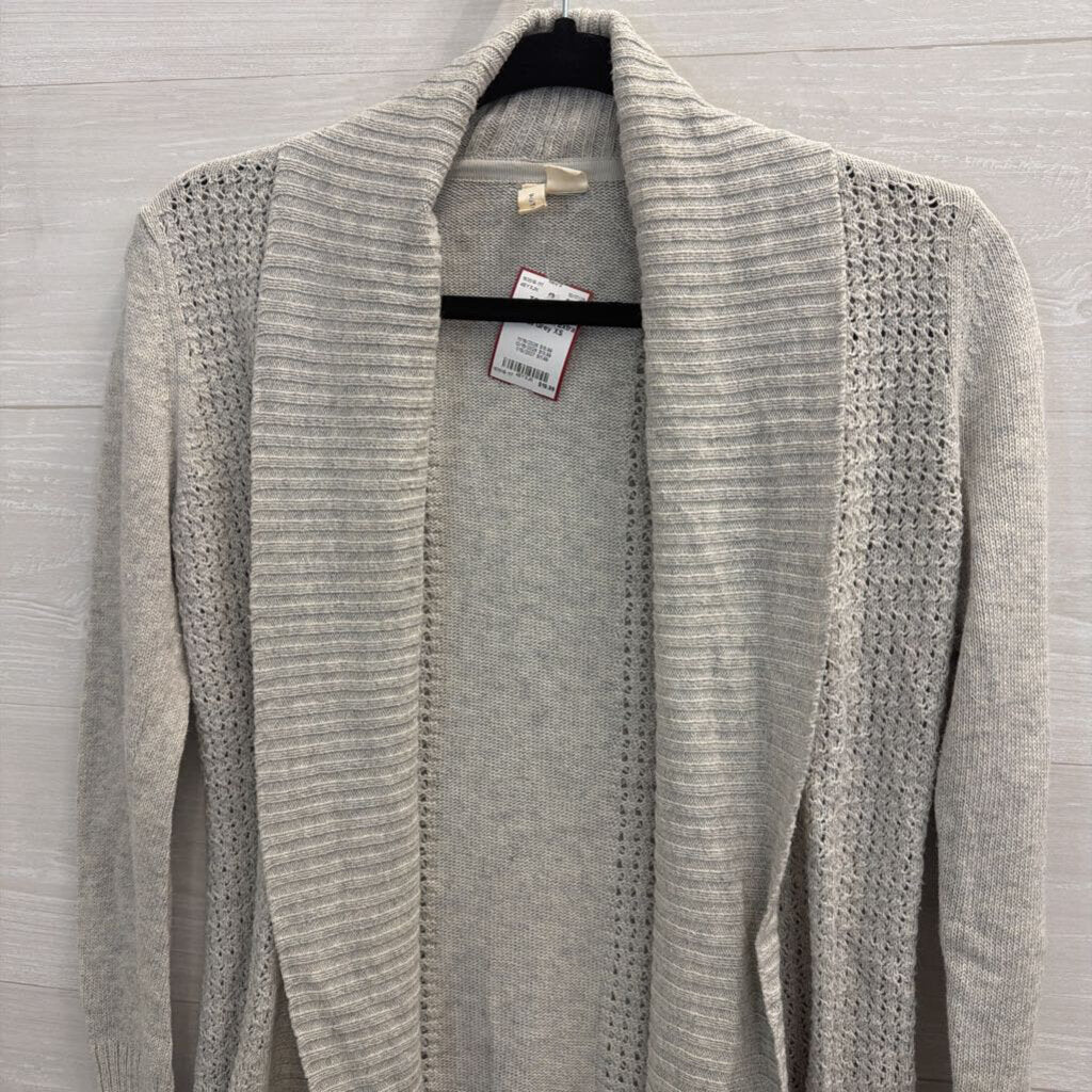 Anthropologie Moth Grey Cardigan Extra Small