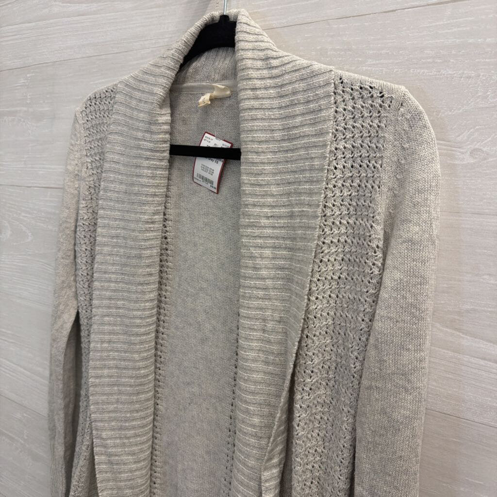 Anthropologie Moth Grey Cardigan Extra Small