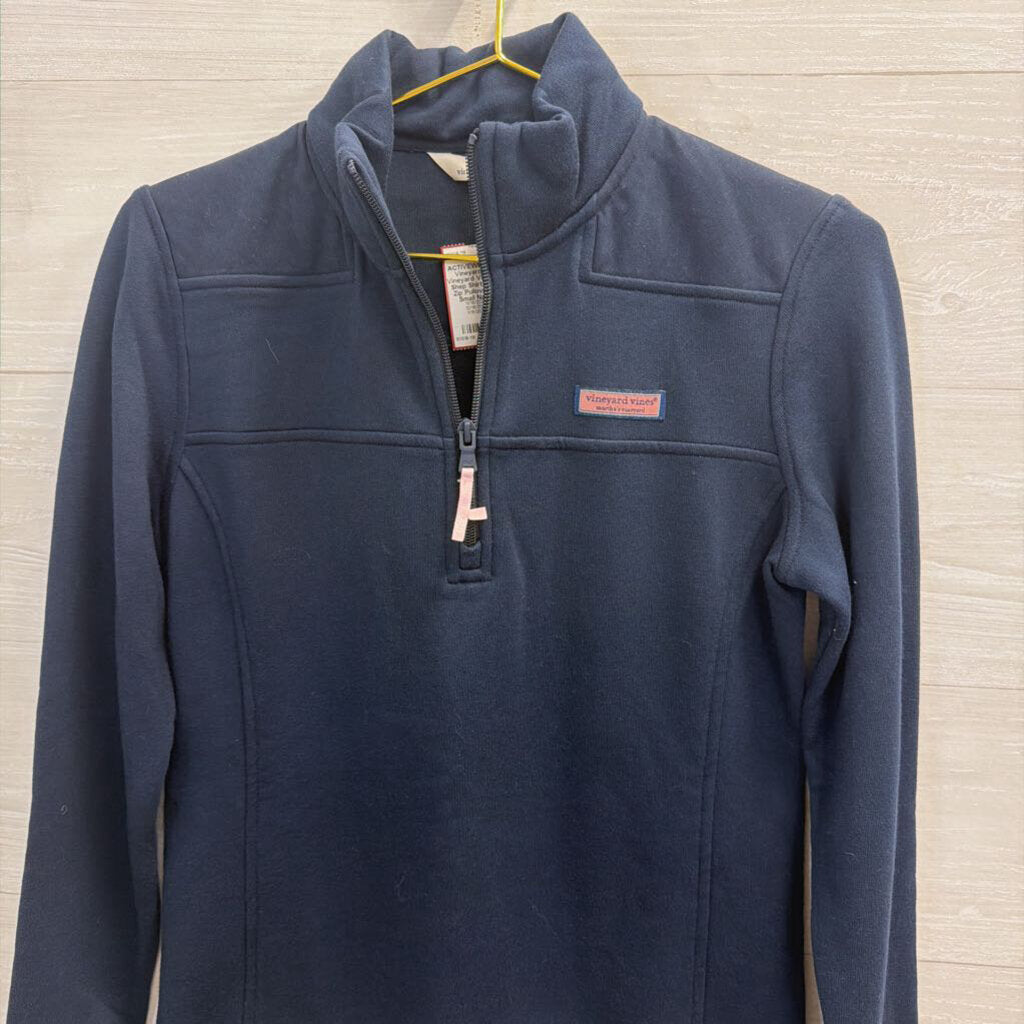 Vineyard Vines Navy Shep Shirt Quarter Zip Pullover Extra Small